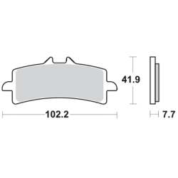Pastillas de freno SBS P841-RST SINTER 2