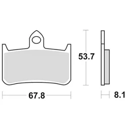 Pastillas de freno SBS 622-RST SINTER 2