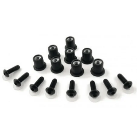 Tornillería aluminio de colores para cúpulas