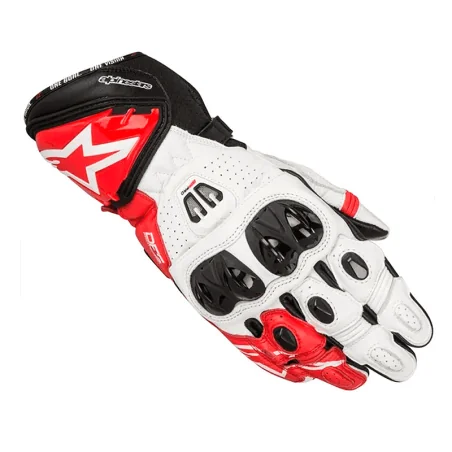 GUANTES ALPINESTARS GP PRO R2 NEGRO / BLANCO / ROJO
