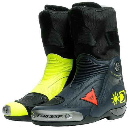 DAINESE AXIALE STIEFEL D1 REPLIK VALENTINO ROSSI GELB / BLAU