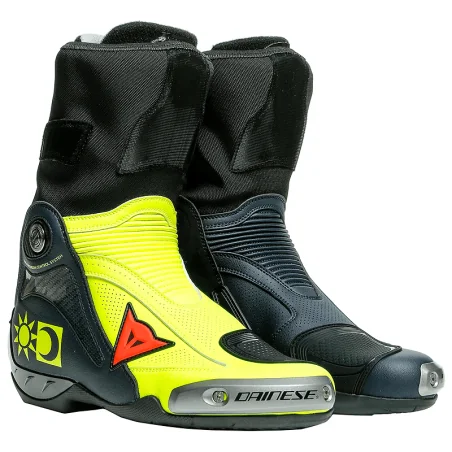 DAINESE AXIALE STIEFEL D1 REPLIK VALENTINO ROSSI GELB / BLAU