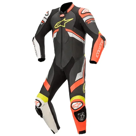 MONO ALPINESTARS GP PLUS V3 PROFESSIONAL BLACK/RED FLUO/WHITE
