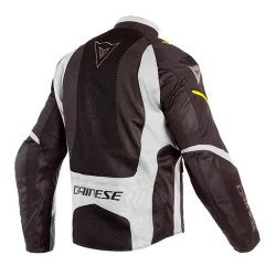 CHAQUETA DAINESE SAURIS D-DRY NEGRO/AMARILLO FLUOR/QUARRY 2