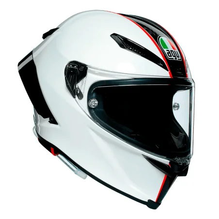 CASCO AGV PISTA GP RR SCUDERIA CARBON BLANCO-ROJO