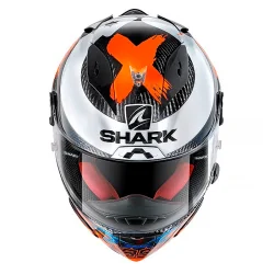 CASCO SHARK RACE-R PRO CARBON REPLICA LORENZO 2019 CARBONO / AZUL / ROJO 2