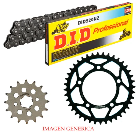 Kit de transmisión DID Reforzado para Honda CB 250 Two Fifty 91-02