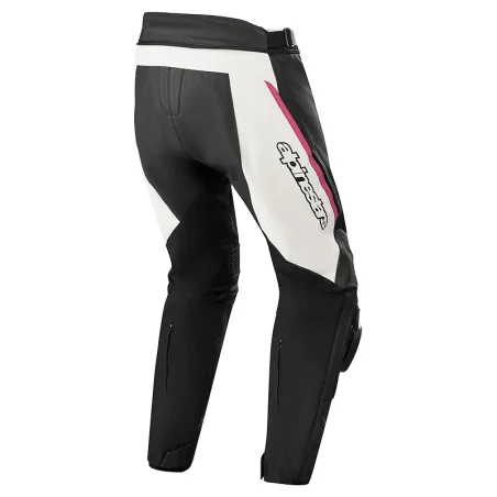 PANTALON ALPINESTARS STELLA MISSILE V2 SEÑORA NEGRO / BLANCO / FUCSIA