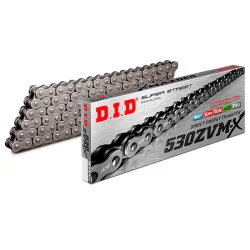 Cadena de transmisión DID ZVMX 530 Super Reforzada Dorado