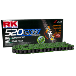 Cadena de transmisión RK GXW 520 Reforzada Verde