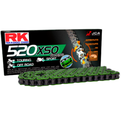 Cadena de transmisión RK XSO 520 Verde