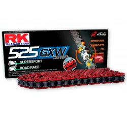 Cadena de transmisión RK GXW 525 / 530 Reforzada Roja