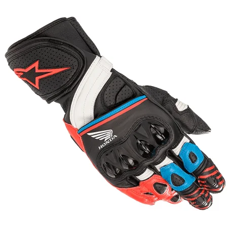 GUANTES ALPINESTARS HONDA GP PLUS R V2 BLACK / RED / BLUE