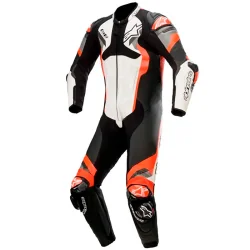 MONO ALPINESTARS ATEM V4 PROFESSIONAL WHITE / BLACK / RED FLUO / GREY