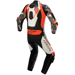 MONO ALPINESTARS ATEM V4 PROFESSIONAL WHITE / BLACK / RED FLUO / GREY 2