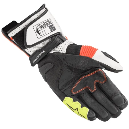 Guantes ALPINESTARS SP-2 V3 WHITE / RED FLUO / BLACK