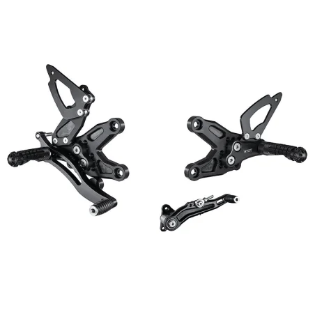 Estriberas BONAMICI RACING para BMW S1000RR - HP4 2008-2014 / S1000R 2012-2016 cambio INVERTIDO
