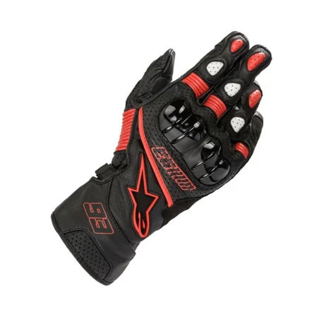 GUANTES ALPINESTARS TWIN RING NEGRO / ROJO