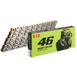 Cadena de transmisión DID VR46 520 plata / dorada