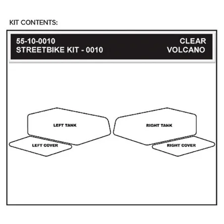 STOMPGRIP Aufkleber-Kit YAMAHA YZF-R6 2008-2016