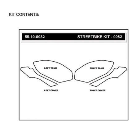 STOMPGRIP Aufkleber-Kit BMW S 1000 RR 2009-2014 / HP4 2013-2014