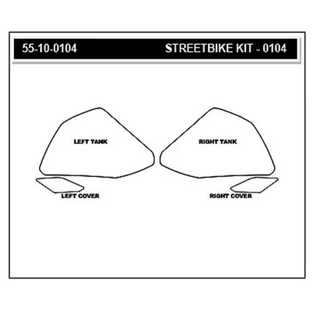 STOMPGRIP Kit de adhesivos YAMAHA YZF-R3 2015-2018