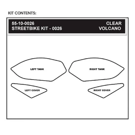 STOMPGRIP Aufkleber-Kit HONDA CBR 500 R 2013-2015