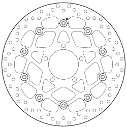 Discos Brembo serie ORO 78B40861KAWASAKI Zx10 08-15 2