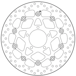 Discos Brembo serie ORO 78B40840 KAWASAKI Zx-6 05-17 / Zx-10 04-07 2