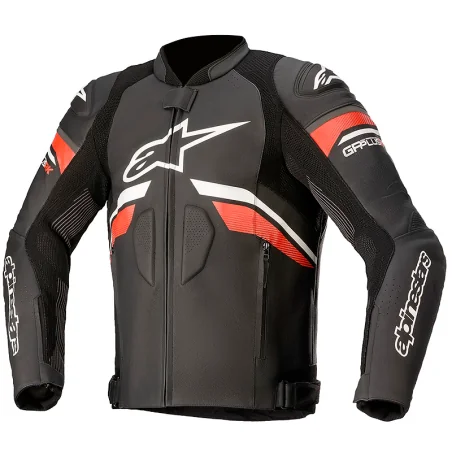 CHAQUETA ALPINESTARS GP PLUS R V3 RIDEKNIT BLACK / WHITE / BRIGHT RED