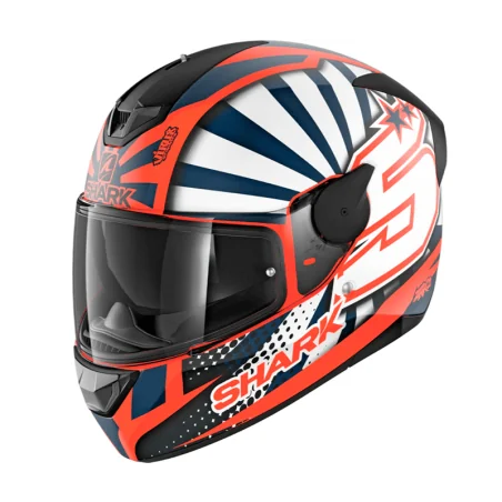 CASCO SHARK D-SKWAL 2 REPLICA ZARCO ORANGE / WHITE / BLUE