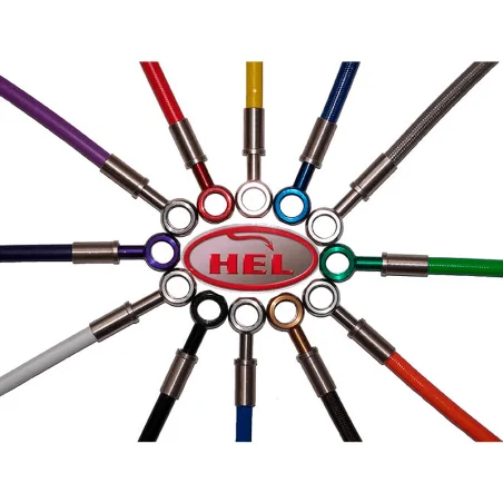 Latiguillos metálicos traseros HEL PERFORMANCE Sin ABS / Eliminar ABS