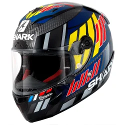 copy of HELM SHARK RACE-R PRO CARBON REPLIK LORENZO 2019 CARBON / BLAU / ROT
