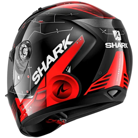 CASCO SHARK RIDILL 1.2 MECCA BLACK / RED / SILVER