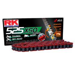 Cadena de transmisión RK XSO 525 Rojo