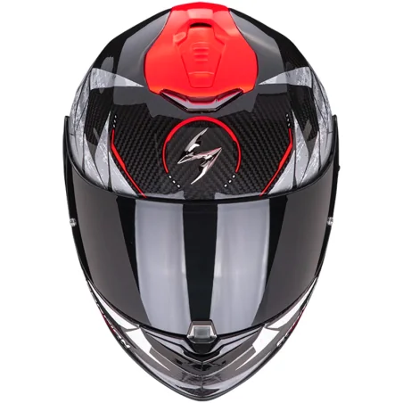CASCO SCORPION EXO-1400 CARBON AIR ARANEA BLACK / RED NEON