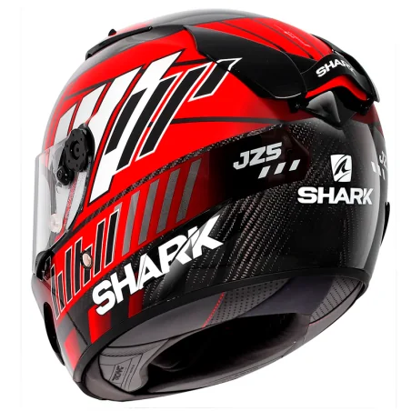CASCO SHARK RACE-R PRO CARBON REPLICA ZARCO SPEEDBLOCK CARBON / RED / WHITE