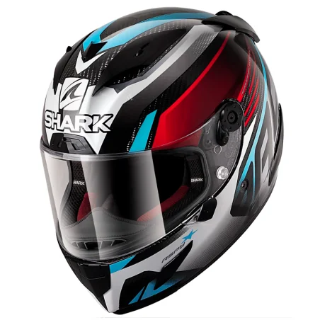 copy of HELM SHARK RACE-R PRO CARBON REPLIK LORENZO 2019 CARBON / BLAU / ROT