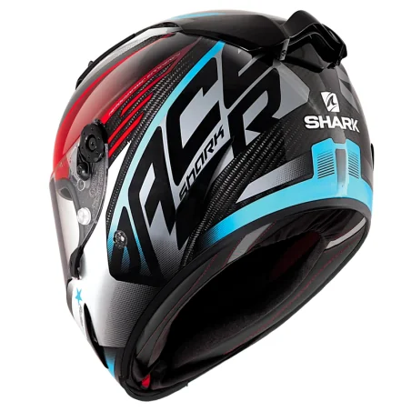 copy of HELM SHARK RACE-R PRO CARBON REPLIK LORENZO 2019 CARBON / BLAU / ROT
