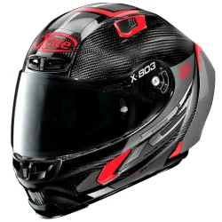 CASCO X-LITE X-803 RS ULTRA CARBON SKYWARP BLACK / RED