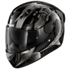 CASCO SHARK D-SKWAL 2 ATRAXX MATT BLACK / ANTHRACITE / SILVER