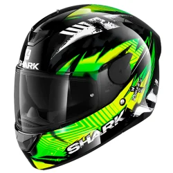 CASCO SHARK D-SKWAL 2 PENXA BLACK / GREEN / YELLOW
