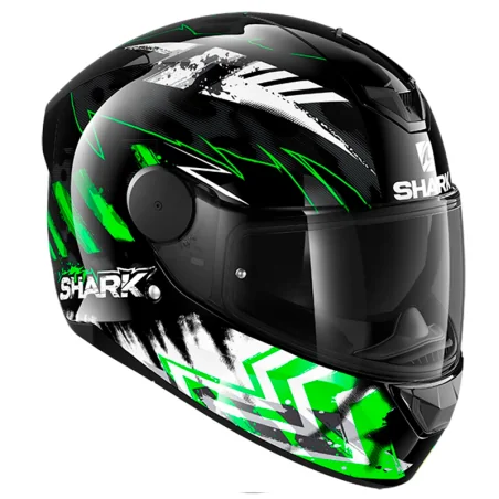 CASCO SHARK D-SKWAL 2 PENXA BLACK / GREEN / YELLOW