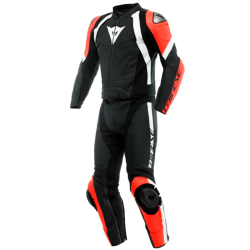 DAINESE AVRO 4 NEOPRENANZUG SCHWARZ-MATT / FLUORESZIEREND / WEISS