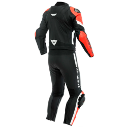 DAINESE AVRO 4 NEOPRENANZUG SCHWARZ-MATT / FLUORESZIEREND / WEISS 2
