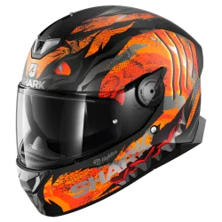 CASCO SHARK SKWAL 2.2 REPLICA IKER LECUONA MATT BLACK / ORANGE / SILVER