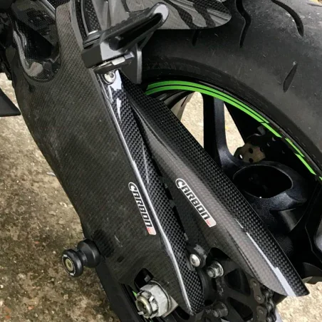 CARBON 2 RACE Protectores Basculante Carbono KAWASKI ZX-6R 2009-2023