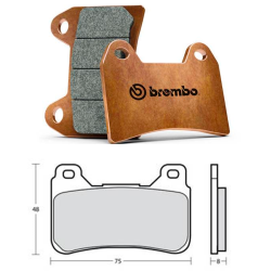BREMBO Pastillas de freno Z04 HONDA. M488Z04 107A48648