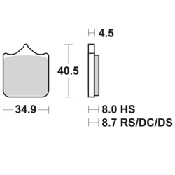 SBS Pastillas de freno P762-DS 2