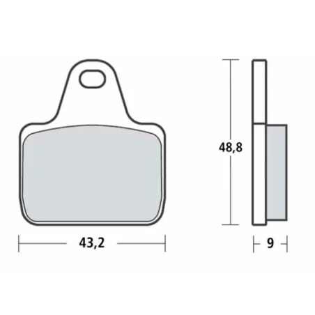 Pastillas de freno SBS P805-DS